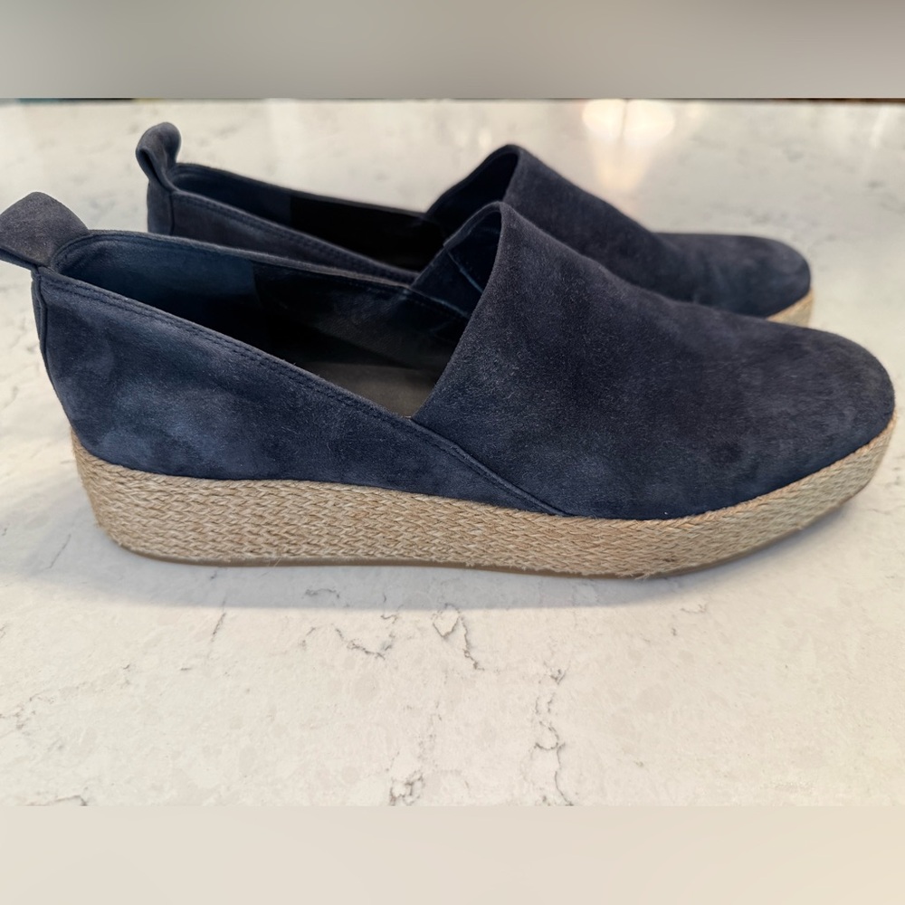 Vince Navy Suede Espadrilles